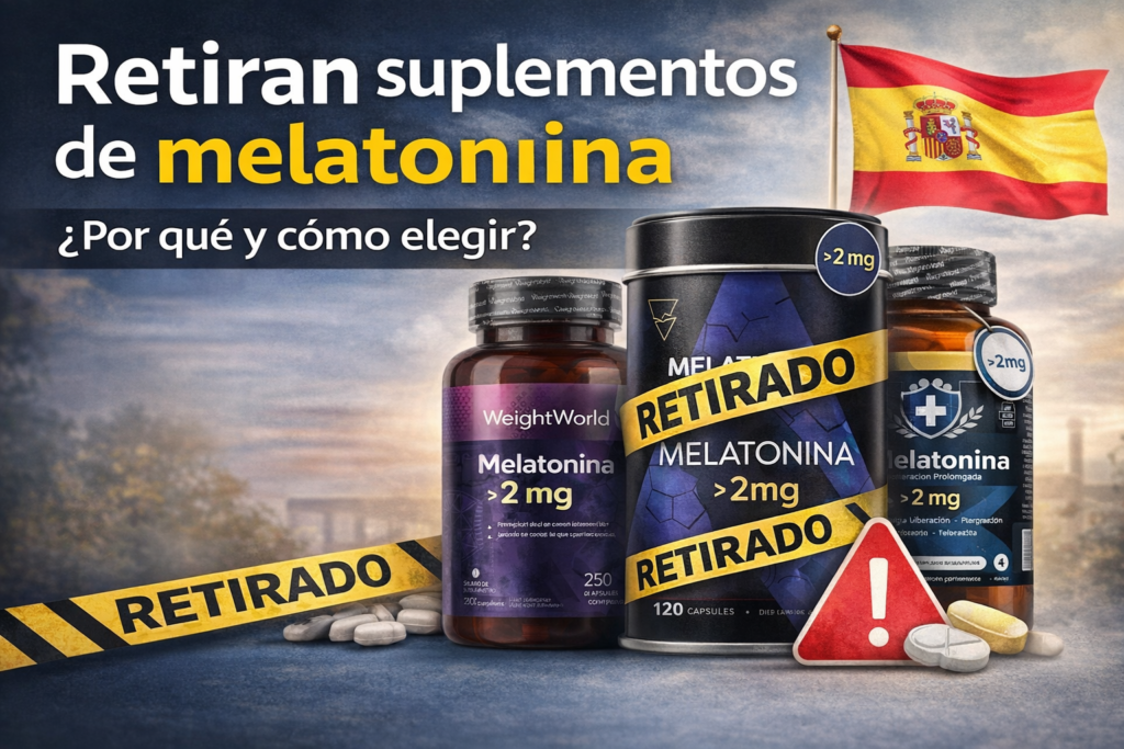 Infografía sobre retirada de suplementos de melatonina en España y cómo elegir una dosis adecuada para dormir mejor